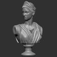 0.jpg Artemis Diana Bust Head Greek Roman Goddess Statue Handmade Sculpture