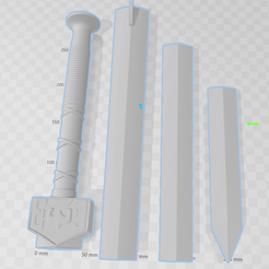SpaceSwordPieces.PNG Archivo STL La espada espacial de Sokka・Plan para descargar y imprimir en 3D