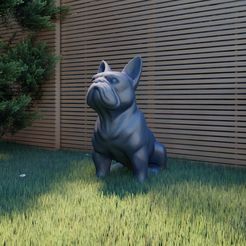 4_Photo-10.jpg Frenchie Dog Statue Decor Sculpture