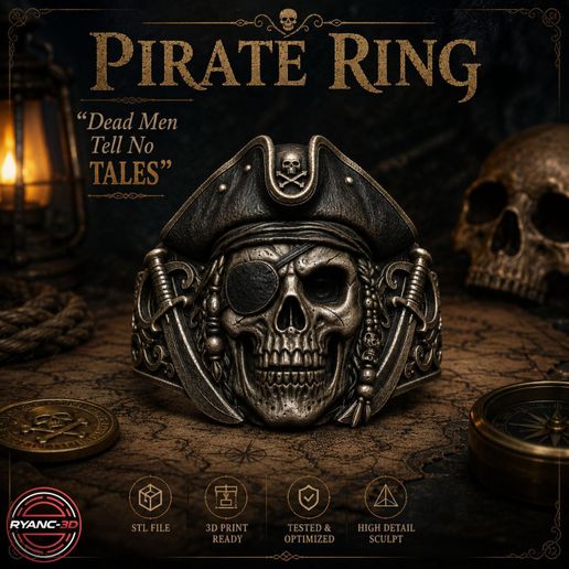 Dead Men Tell No Tales - Pirate Ring