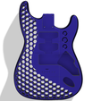 blue.png Hexagon Style Stratocaster Fender Body Hardtail
