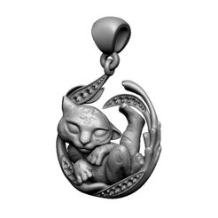 Tiger-Dreams-Pendant.jpg Файл STL Подвеска "Тигриные сны・Дизайн 3D принтера для загрузки