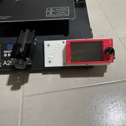 A20m.jpg Free STL file TFT 35 or 43 geetech A20M screen adapter・3D print design to download