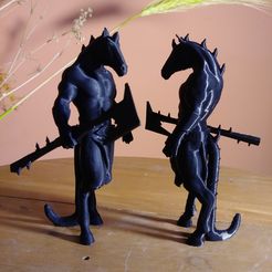 caballo demonio.jpg STL-Datei Ajedrez Medieval - Caballo Demonio・3D-druckbares Modell zum Herunterladen, Enkil_Estudio_3D