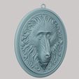 b_154.jpg Baboon Animal Necklace Baboon Animal Pendant for CNC Router Laser & 3D Printer