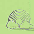 arcoiris con nubres v1.png rainbow cloud cloud cookie cutter