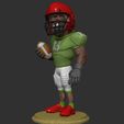 ZBrush Document3.jpg OBJ file football player・3D print design to download