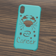 Case iphone X y XS Cancer5.png Case Iphone X/XS Cancer sign
