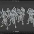 screearch.jpg Free STL file Undead Egyptian Archers・3D print design to download