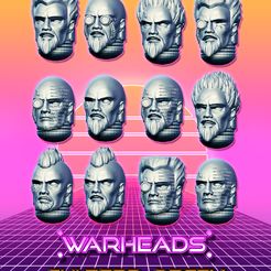 Galaxy-Warriors-Heads-B.jpg Galactic Warriors - 51 x Heads