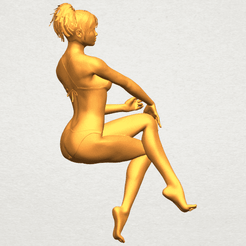 A01.png Free 3D file Naked Girl H02・Model to download and 3D print, GeorgesNikkei