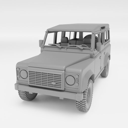 🚗 Land Rover Defender 110 - H0 scale car model kit・ STL File for 3D ...