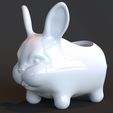 01.jpg STL file rabitt plant pot・Model to download and 3D print