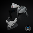 Medieval-Wolffe-Helmet-Exploded.png Bartok Medieval Commander Wolffe Helmet - 3D Print Files