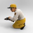 mec1.jpg Pit Crew Mechanic with Air Impact Wrench 1/32 Scale – Tire Change Figure for Racing Diorama