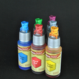 3.png DROPPER BOTTLE COLOR SWATCH TOPPER - 3D MODEL (Capsule)