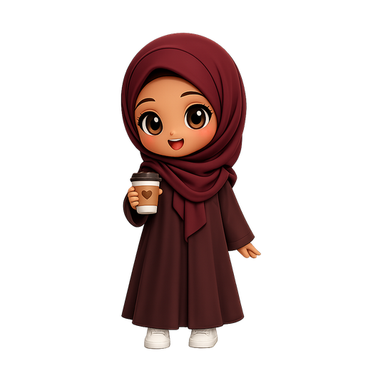 3d girl hijab