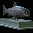 Rainbow-trout-statue-10.png fish rainbow trout / Oncorhynchus mykiss open mouth statue detailed texture for 3d printing
