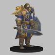 02.jpg Bolvar Fordragon - World Of Warcraft figure low poly