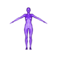 body.obj Realistic Female Figure Base