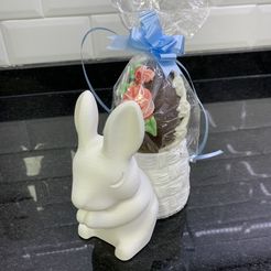 conejoBL1.jpeg STL file Happy Easter Bunny - Conejo Felices Pascuas・Model to download and 3D print