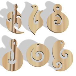 imagen-1.png STL file POLYMER CLAY CUTTERS TRIVIAL SHAPES X6 DESIGNS・3D printing model to download