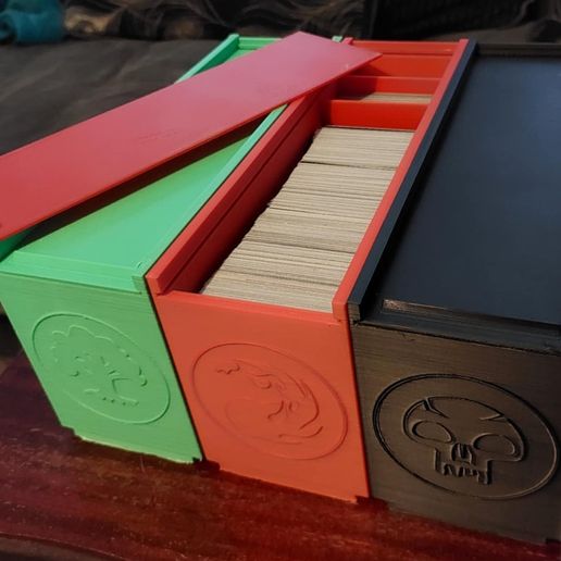 mtg dark ascension cards MTG Card Storage Box — PU Magnetic Flip Case, 100+ Cards main image 0