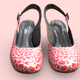 2.png Women's High Heels Sandals - Love Bites Pattern