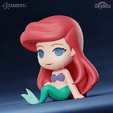 ariel_08.png 3D-Datei Ariel Chibi Kleine Meerjungfrau Benutzerdefinierte Modelle Keine Stützen・3D-druckbare Vorlage zum herunterladen