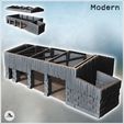 1-PREM.jpg Stone and wooden industrial building with metal beams without a roof (8) - Modern WW2 WW1 World War Diaroma Wargaming RPG Mini Hobby
