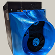 REAR.png Antminer S19 Double fan duct Shroud with Power Supply Cooling (6" and 8")