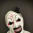z5963136964034_bae7a847c33aace80632dd6e8b9cdb23.jpg Art The Clown Mask With Hat - Terrifier 3 Cosplay For Halloween
