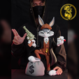 bugs-bunny_04.png Bugs Bunny Peaky Blinders Urban Vibes – Modular FDM STL – No AMS / Multi-Part / 3MF