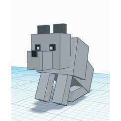 featured_preview_7ca37585-82ae-4f6a-8bc5-0dae28ea2520.png Free STL file Minecraft Dog Wolf・Model to download and 3D print