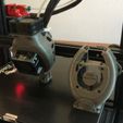 Ender 3, 3 V2, 3 pro, 3 max, двойной 40-мм осевой вентилятор hot end duct / fang. CR-10, прямой привод Micro Swiss и совместимость с боуденом. Для печати не требуется поддержка