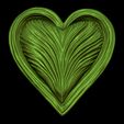 Fantasy-Heart-12.jpg Fantasy Heart Relief STL file for 3d printing or CNC Free 3D print model