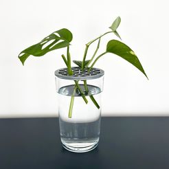 IMG_7391pop.jpg Free STL file Flower arrangement insert for Ikea 365+ glass・Object to download and to 3D print