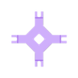 Cross connector (4-way).stl CleanDesk Hidden Cable Holder