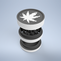 0.png STL file WEED GRINDER V3・3D printer design to download