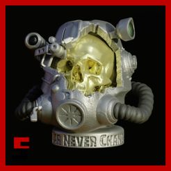 3.jpg Fichier STL Casque T-60c de Fallout Visionary・Modèle pour impression 3D à télécharger