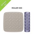 etsy-view53D.jpg Tile Texture Mini Rollers for clay, kitchen, floor, ceramic, vintage, geometric, brick, Set #53