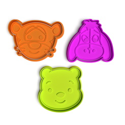 pooh.png Cookie Cutter / Cortador de Galleta Navidad