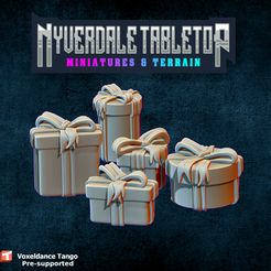 Xmas-presents.jpg 3D file Xmas Presents / Gifts Basing Bits・Model to download and 3D print