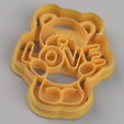 Oso1.png Valentine's Day cookie Cutter