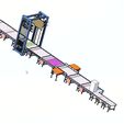 000012.jpg Automatic Pallet Stacker with Roller Conveyor 3D CAD Model