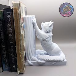 PXL_20230524_000950179.jpg Файл STL Подставка для книг "Кошка", декор полки・Шаблон для 3D-печати для загрузки