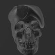 CraneoBoina_Escudo.jpg Skull Skull Skull Cranium Beret - Military - Matte/Potted