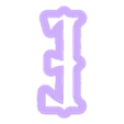 E_Ucase.stl Merlina - alphabet font - cookie cutter