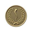 Horn-Italian-Coin-Bay-leaves-crown-branches-01.jpg Italian horn bay leaves branches crown coin 3D print model