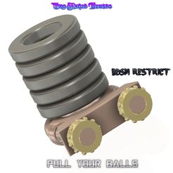 Penis-Stretcher-Weight-17-v5-000.jpg STL-Datei Balls Full Stretcher Gewicht Cock Ball Scrotum Penis Fixierung Extremal Bondage Male Chastity Gerät Bälle Halter psw-17 3d print cnc・Vorlage für 3D-Druck zum herunterladen